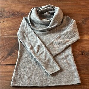 Sundance Light Gray Cowl Neck Sweater